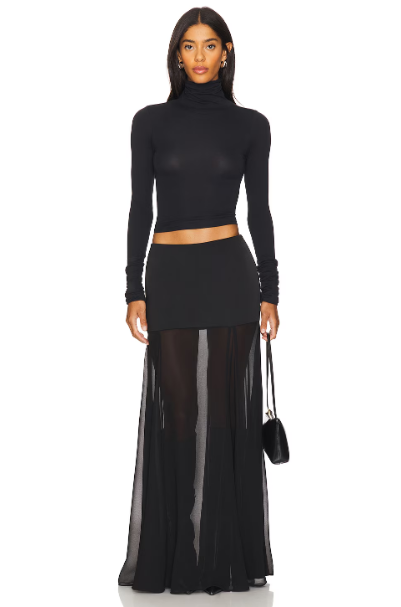Maxi Skirt with a Fitted Tank Top